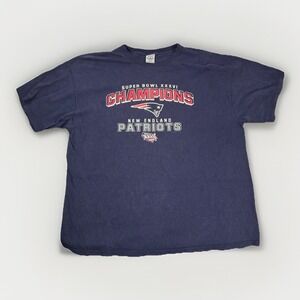 NEW ENGLAND PATRIOTS Champions‎ SUPER BOWL XXXVI Shirt Vintage DELTA Pro Weight